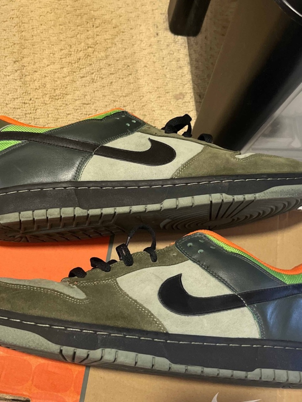 Nike Dunk Low CL “Adventure Pack” Jade Stone Army Olive Rare 2006 Pair Size 12